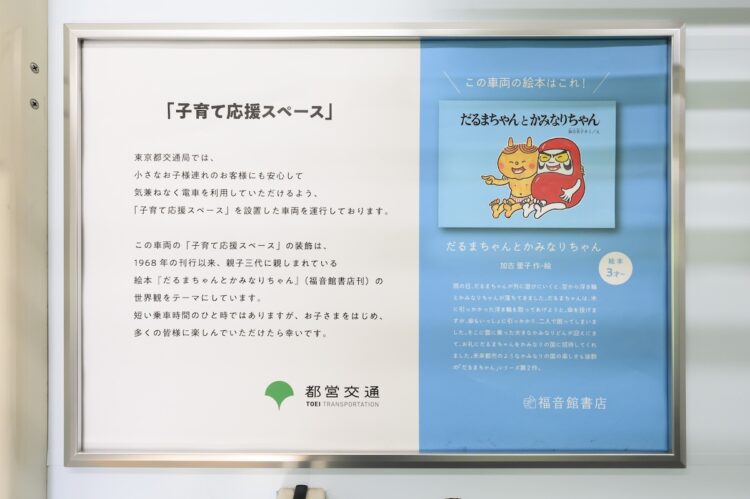 子育て応援スペースの横にある案内板
