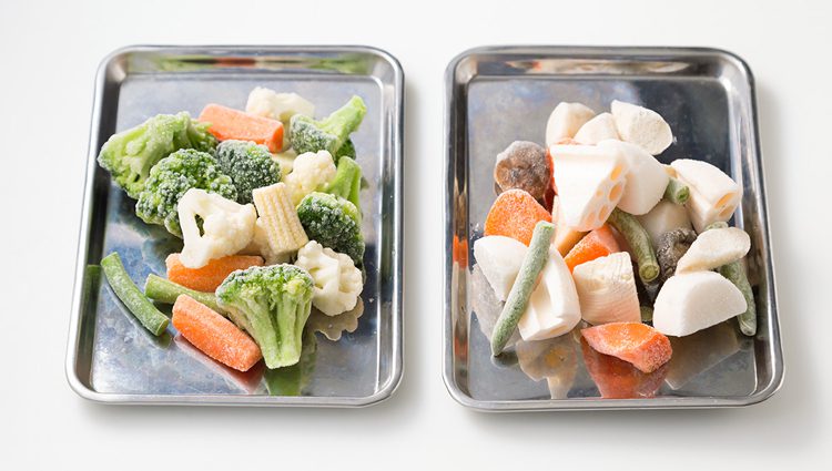写真　冷凍食品のミックス野菜